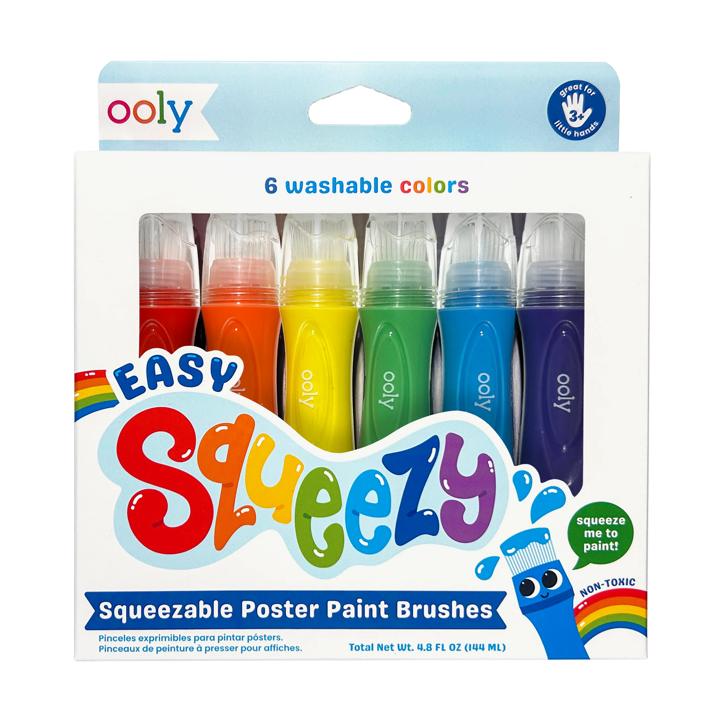 Squeezable Poster Paint Brushes