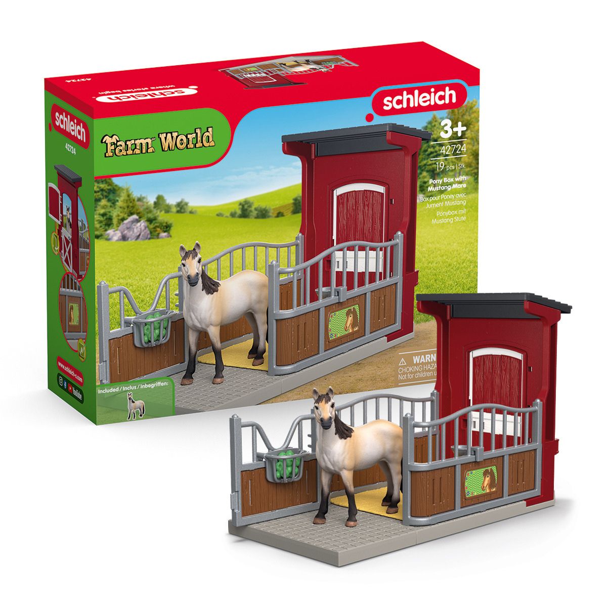 Pony Box With Mustang Mare - 42724