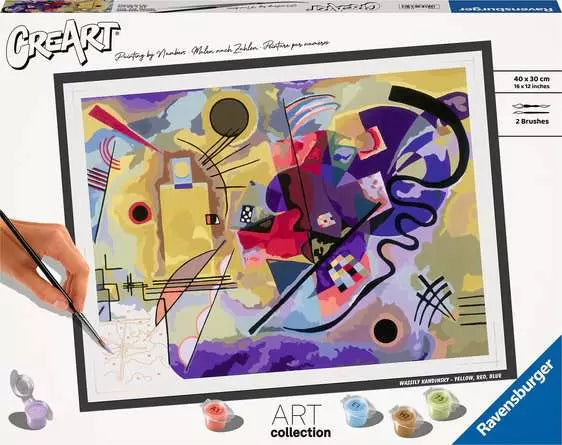 Paint By Numbers - Kandinsky: Yellow-Red-Blue Kit - Ravensburger