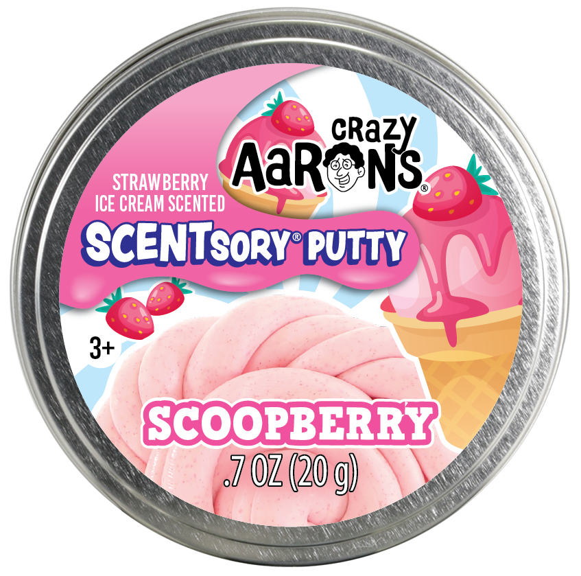 Scentsory Putty - Berry Vanilla Scented - Scoopberry - Crazy Aaron's