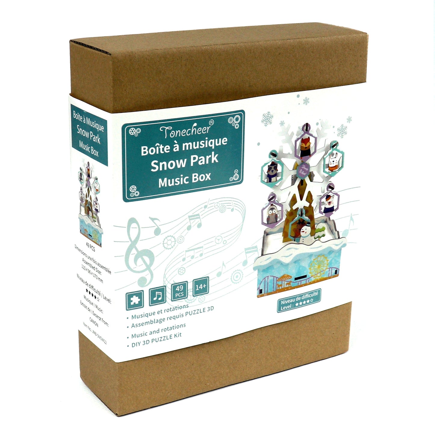 49 Piece - Wooden Music Box - Jacarou