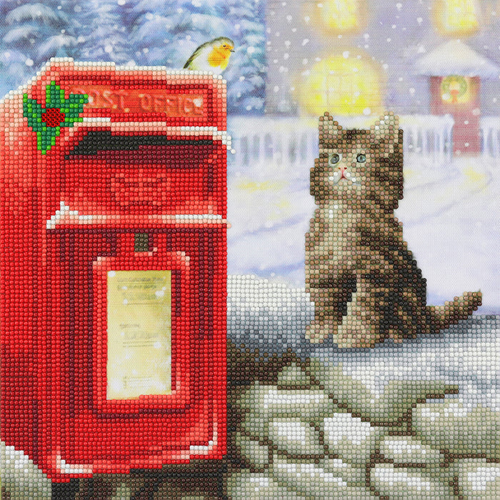 Diamond Art - Framed - Postman Cat - Craft Buddy