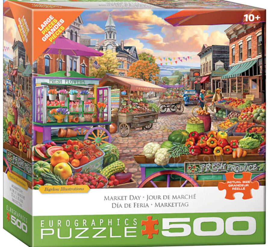 500 Piece - Market Day - Eurographics