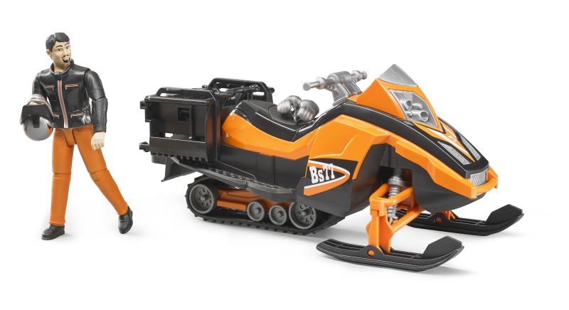 Snowmobile With Driver And Accessories - 63101 - Bruder