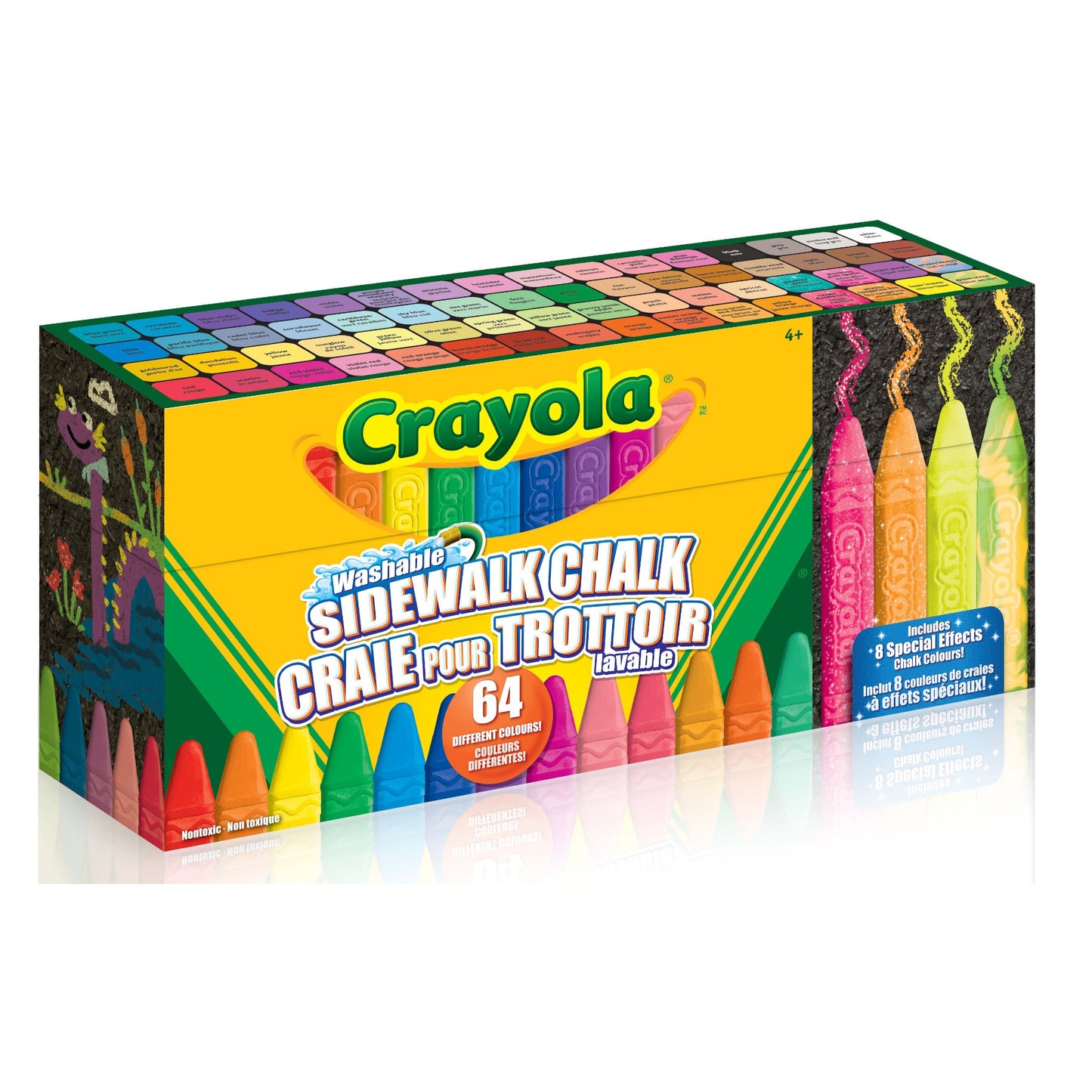 Washable Sidewalk Chalk - 64 Count - Crayola