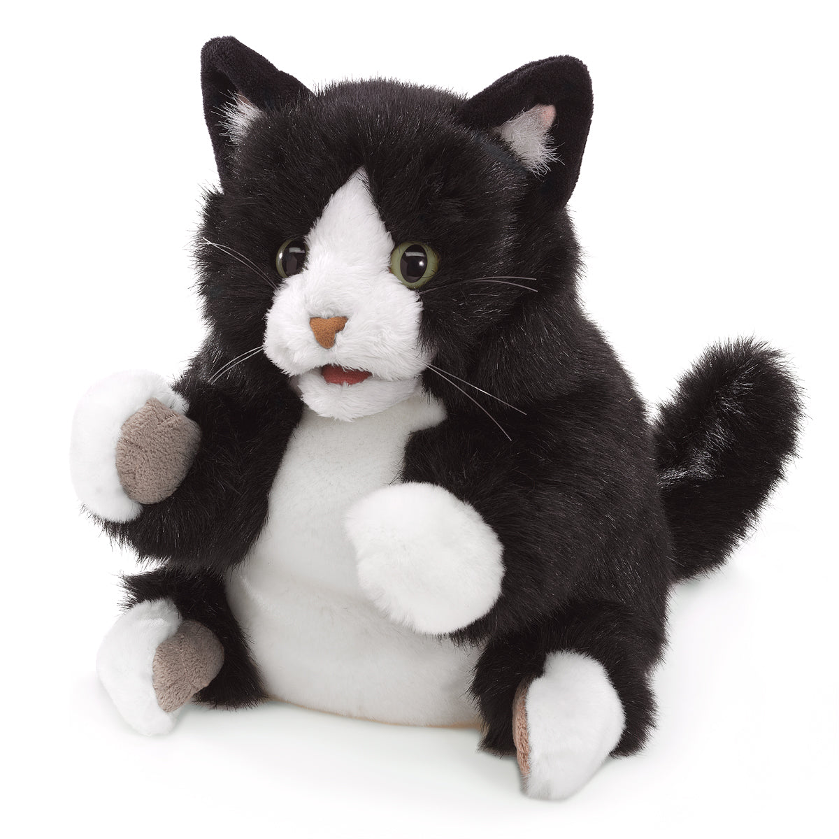 Tuxedo Kitten - Hand Puppet - Folkmanis