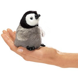 Mini Baby Emperor Penguin - Finger Puppet - Folkmanis