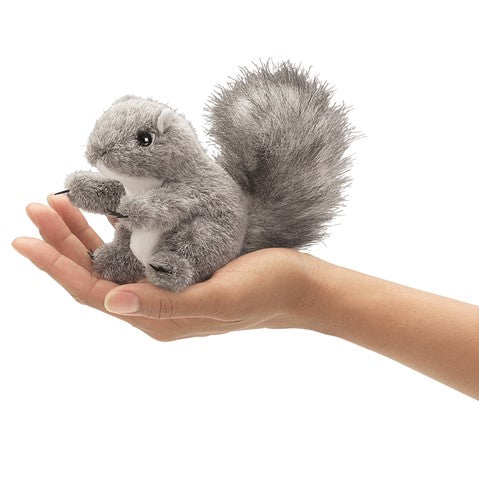 Mini Gray Squirrel - Finger Puppet - Folkmanis
