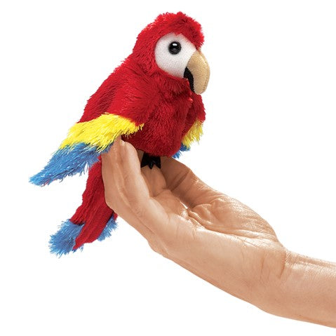 Mini Scarlet Macaw - Finger Puppet - Folkmanis