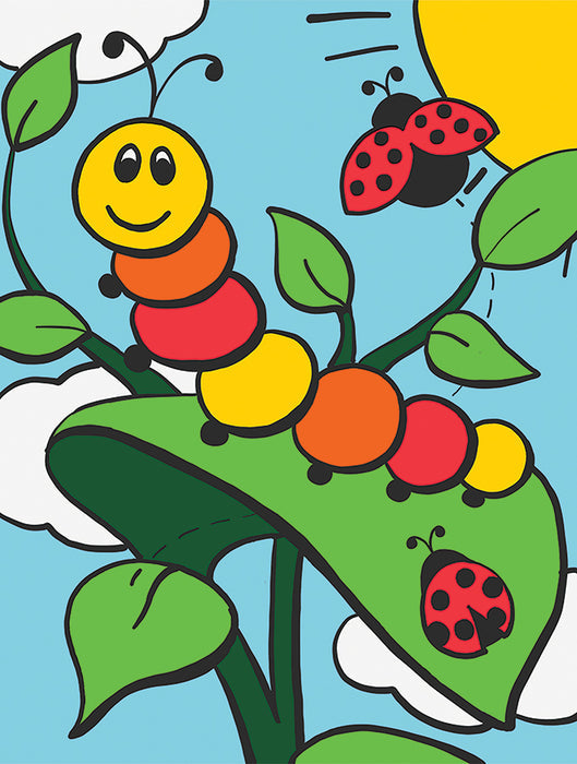 Paint by Numbers - Caterpillar & Ladybugs - Royal & Langnickel