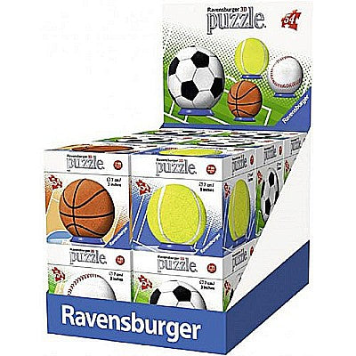 54 Piece - 3D Basketball Or Tennis Ball Or Soccer Ball Or Baseball Puzzle - Ravensburger