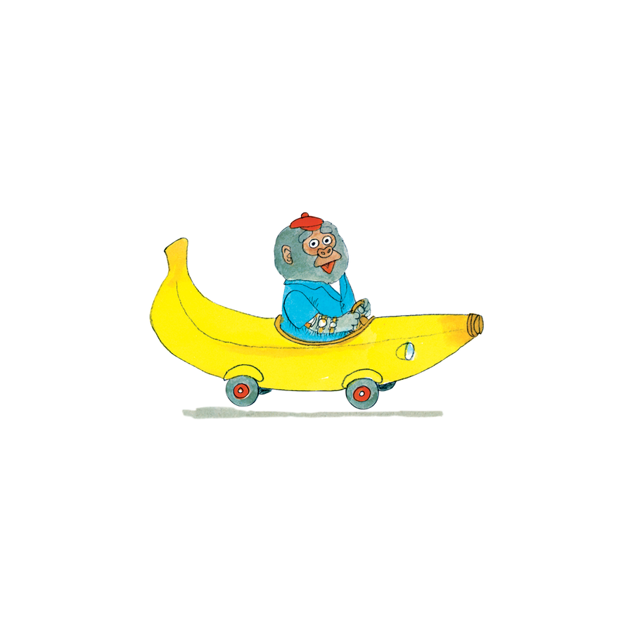 Tattoo - Bananas Gorrila + Car - Tattly