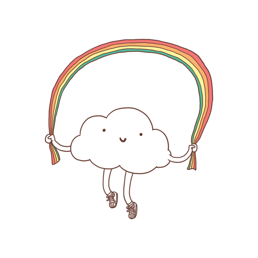 Tattoo - Skipping Rainbow - Tattly