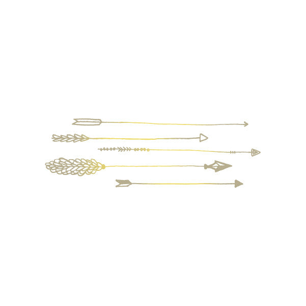 Tattoo - Arrows (Gold) - Tattly
