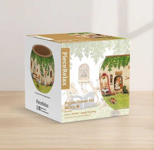 Puzzle Planter - Happy Reading - PieceRelax