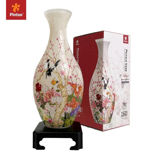 Puzzle Vase - Flowers and Birds - Pintoo