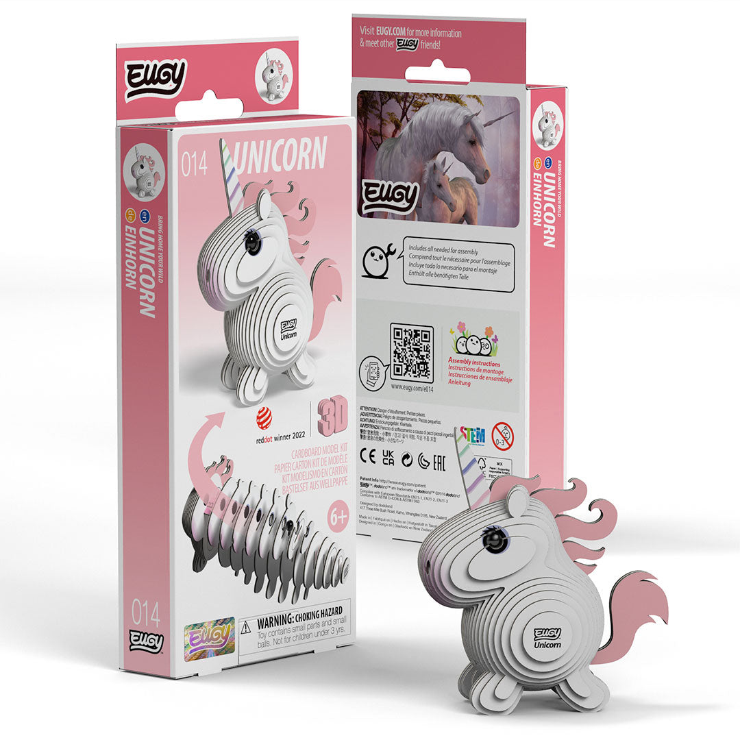 Unicorn - 3D Cardboard Puzzle - Eugy