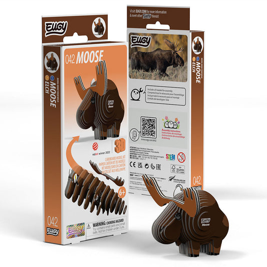 Moose - 3D Cardboard Puzzle - Eugy
