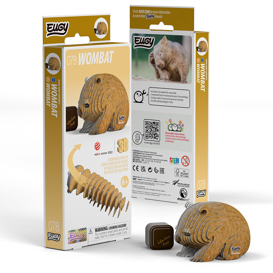 Wombat - 3D Cardboard Puzzle - Eugy