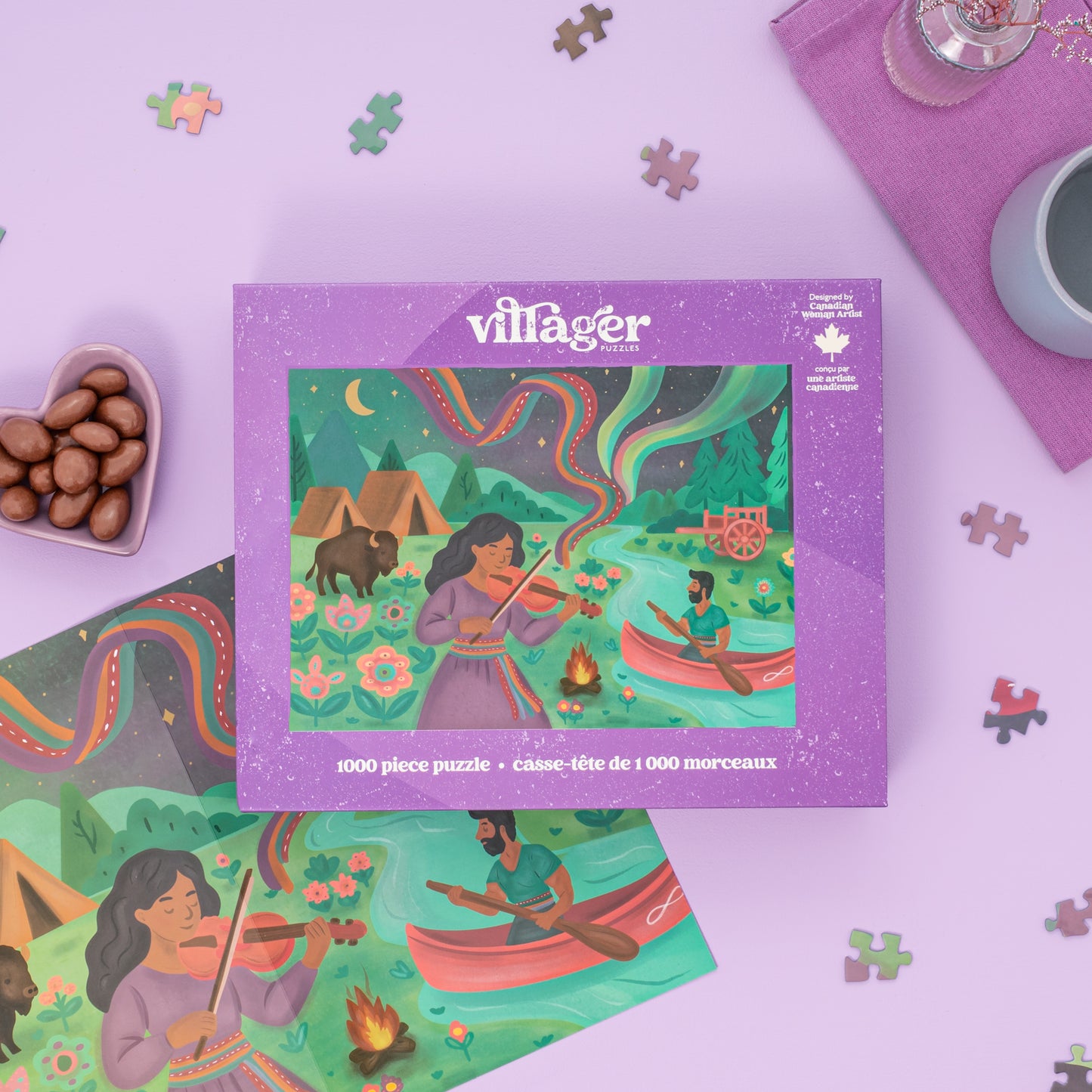 1000 piece - Dancing Sky - Villager Puzzles