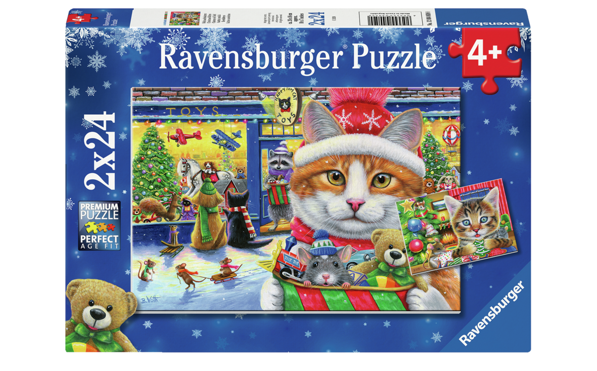 24 Piece - Christmas Kitties - Ravensburger