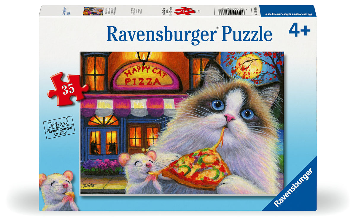 35 Piece - Happy Cat Pizza - Ravensburger