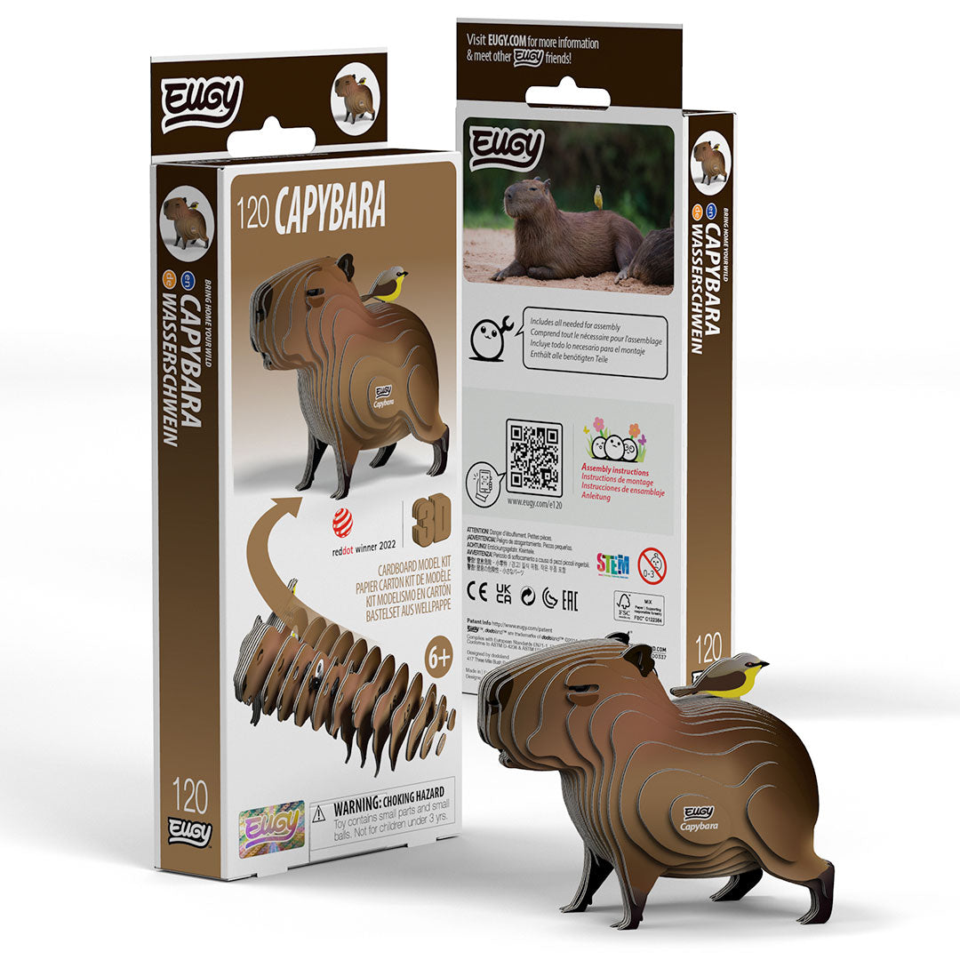 Capybara - 3D Cardboard Puzzle - Eugy