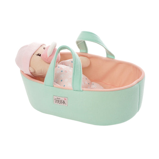 Love, Stella - My First Doll Peach With Bassinet