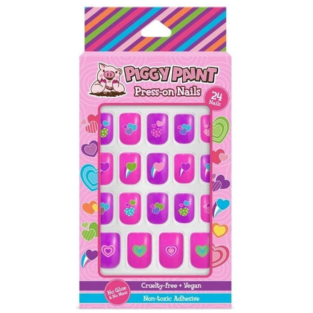 Press-on Nails - Happy Hearts - Piggy Paint