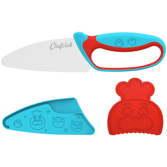 Chefclub - Chef's Knife - Blue/Red handle