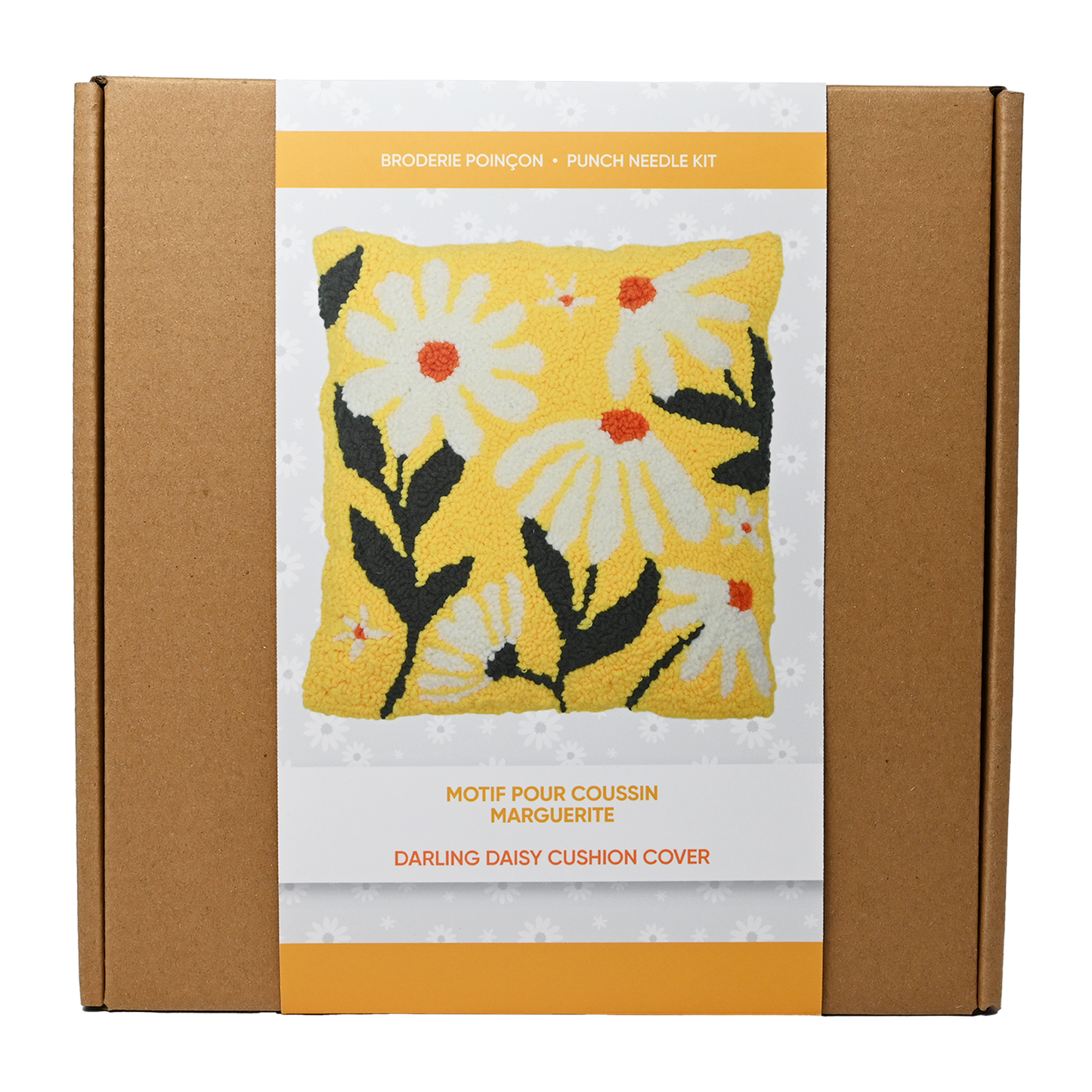Punch Needle Kit - Darling Daisy Cushion Cover - Pierre Belvedere