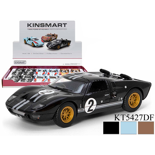 Die Cast - 1966 Ford GT40 MKII Heritage Edition - Kinsmart