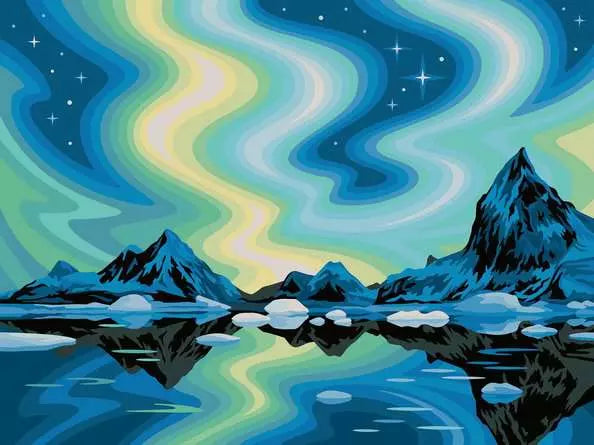 Paint By Numbers - Northern Lights - CreArt
