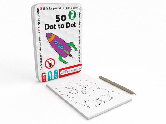 Travel Game - Dot to Dots - Purple Cow