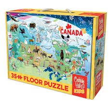 35 Piece - Map of Canada Floor Puzzle - Cobble Hill