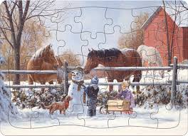 35 Piece Tray Puzzle - Chestnut and Acorn