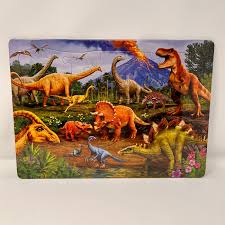 35 Piece Tray Puzzle - Triceratops & Friends