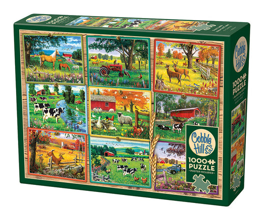 1000 Piece - Postcards From The Farm - Cobble Hill