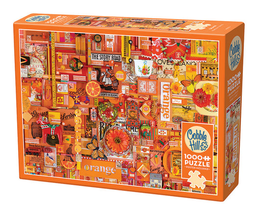 1000 Piece - Rainbow  Collection: Orange - Cobble Hill