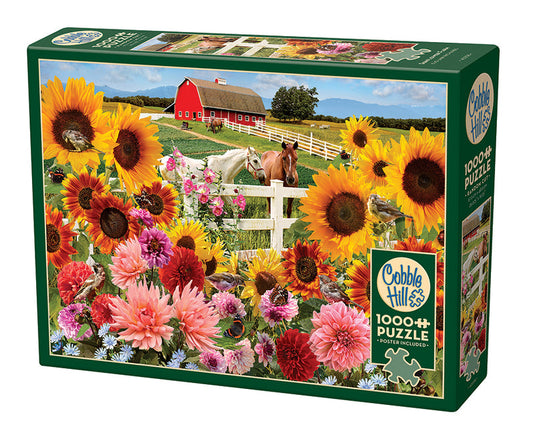 1000 Piece - Sunflower Farm - Cobble Hill