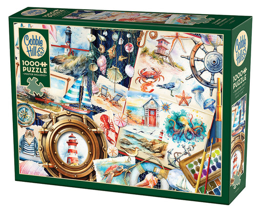 1000 Piece - Seashore Sketchbook - Cobble Hill