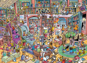 1000 Piece - Doodletown: Bookshop Bedlam - Cobble Hill