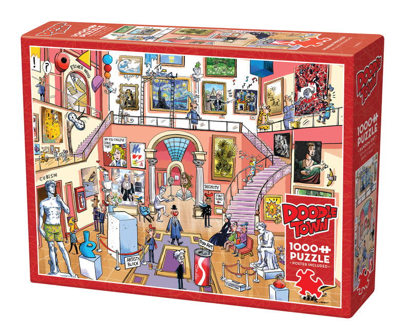 1000 Piece - Doodletown: Museum Mischief - Cobble Hill