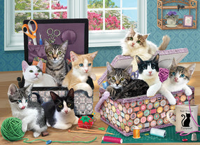 500 Piece - Crafty Kittens - Cobble Hill
