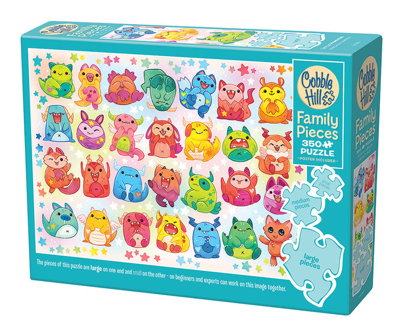 350 Piece (Family Pieces) - Little Monsters - Cobble Hill