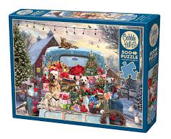 500 Piece - Country Truck in Winter - Cobble Hill