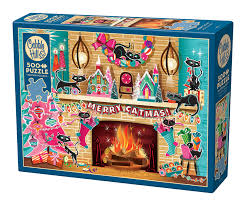 500 Piece - Merry CatMas - Cobble Hill