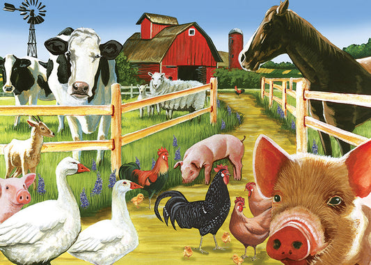 35 Piece Tray Puzzle - Farmyard Welcome