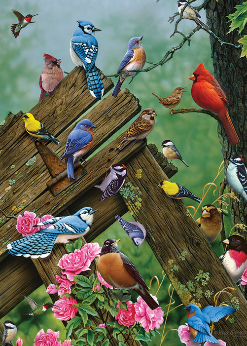 35 Piece Tray Puzzle - Wildbird Gathering