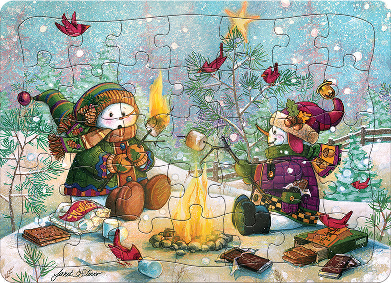 35 Piece Tray Puzzle - S'more Snowfall - Cobble Hill